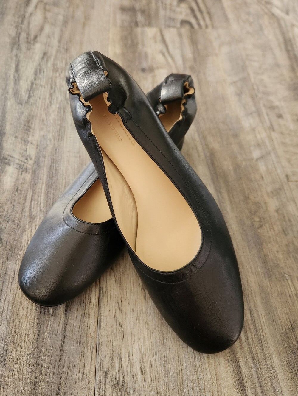 Everlane The Day Heel Black Leather Slip-On Made In Italy New Size 6.5
